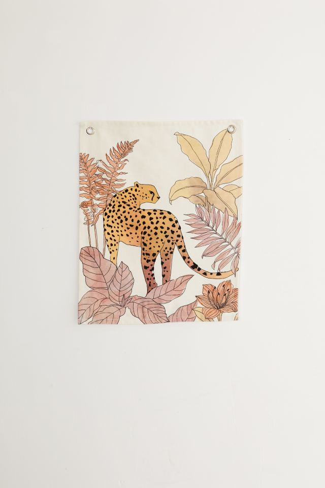 Jungle Cheetah Flag Tapestry #1