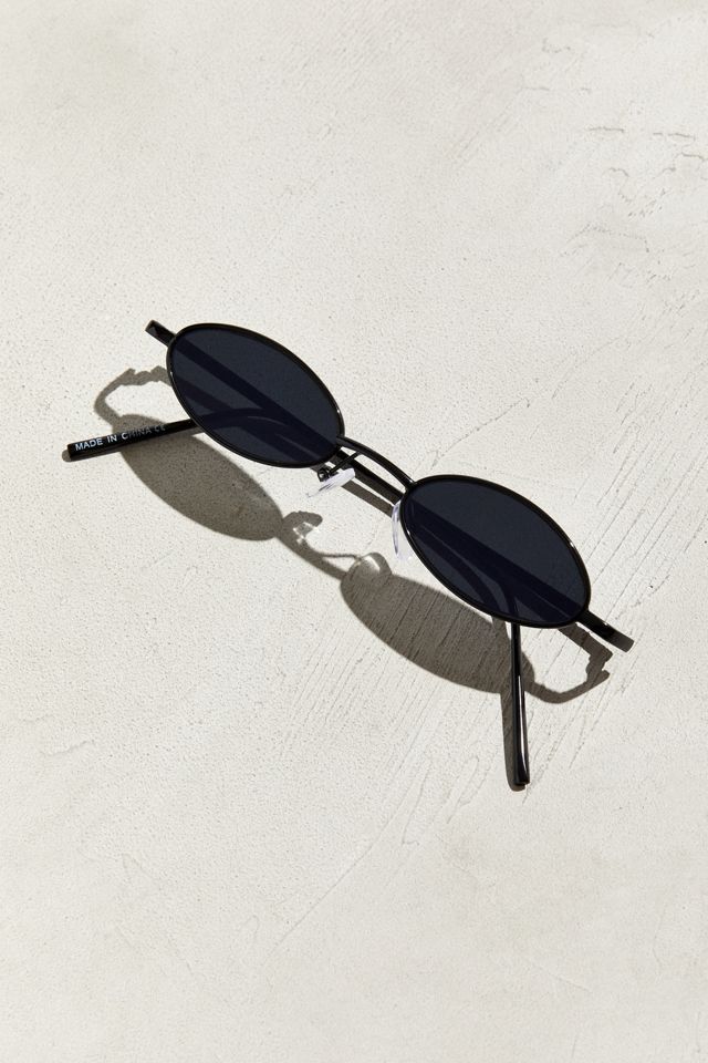 Narrow Mini Wire Oval Sunglasses #4