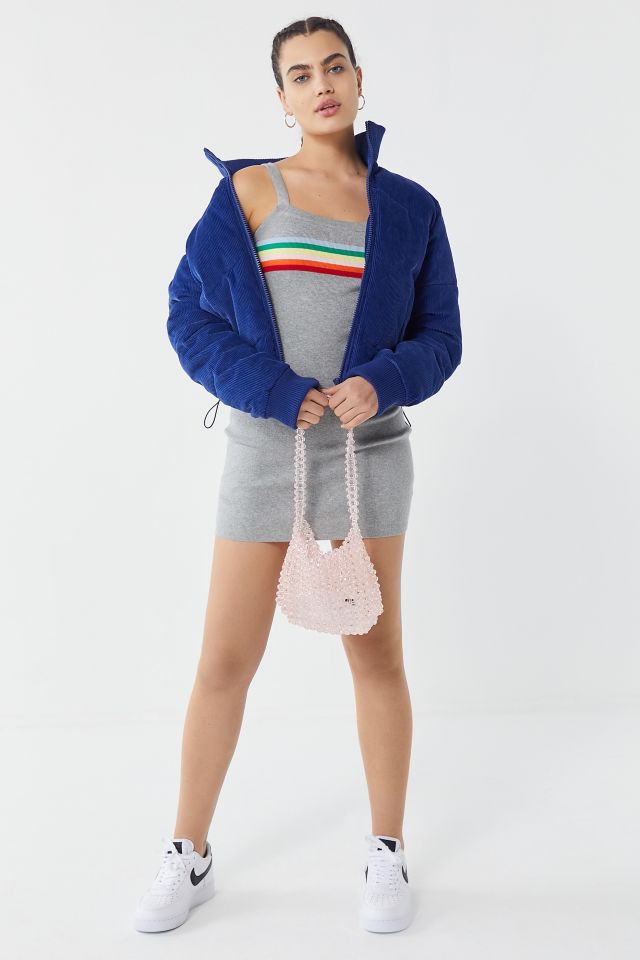 UO Rainbow Striped Mini Sweater Dress #3