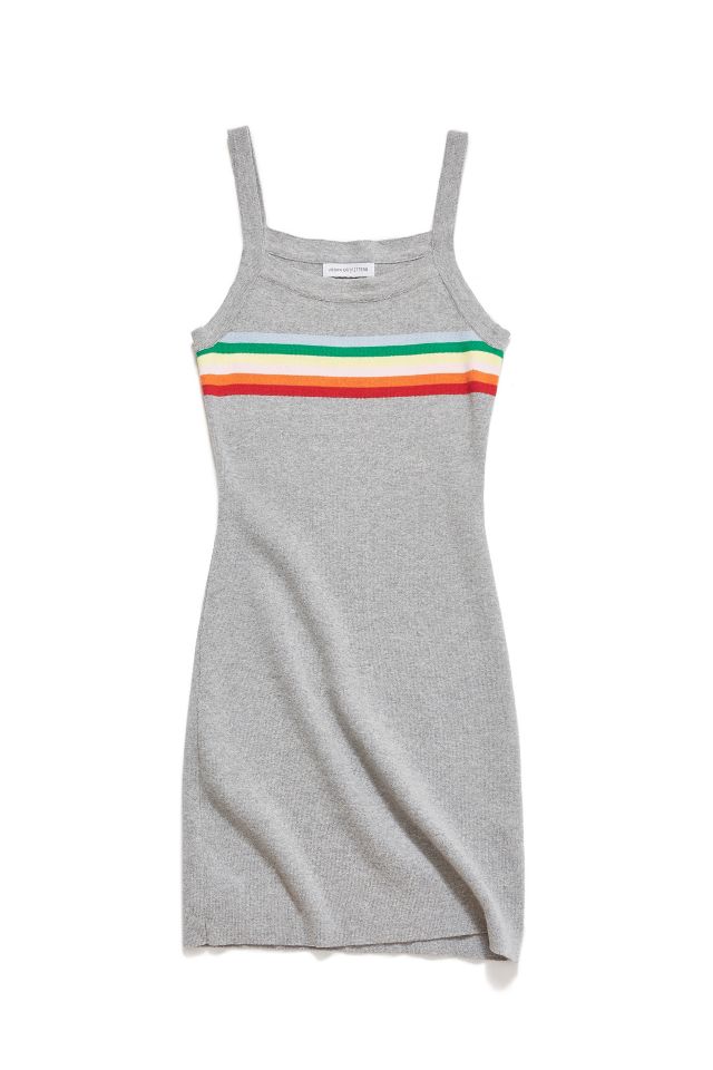 UO Rainbow Striped Mini Sweater Dress #4