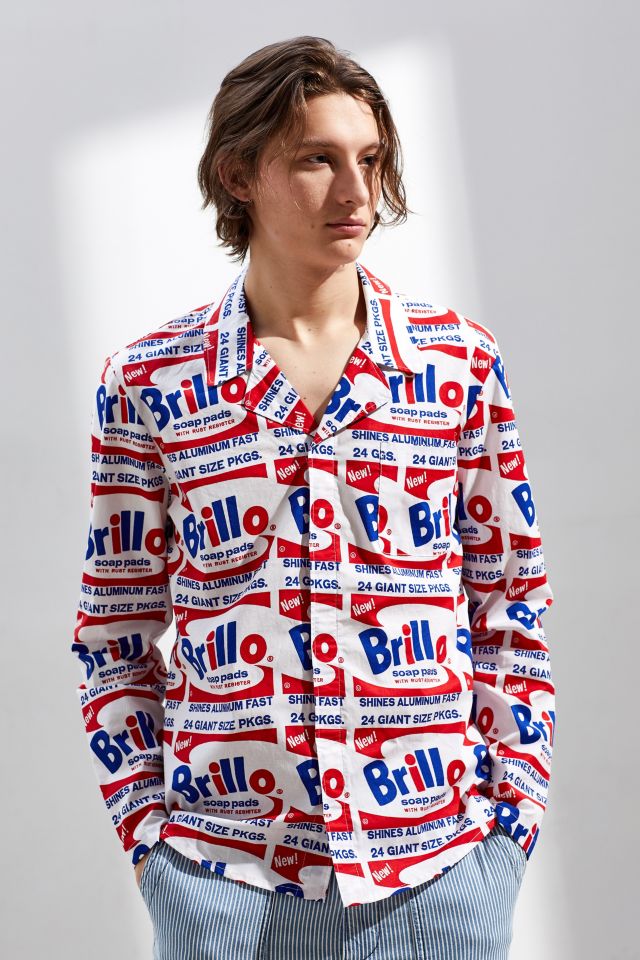 Calvin Klein X Andy Warhol Brillo Box Woven Button-Down Shirt