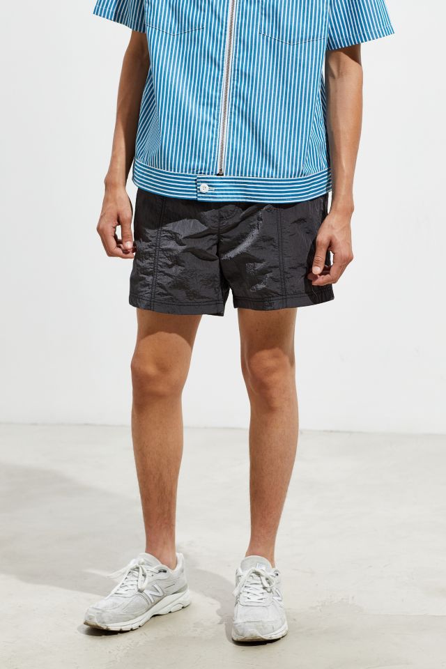 UO Lucien Shine Nylon Short #1