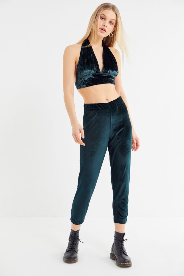 Urban Renewal Remnants Velvet Halter Top #2