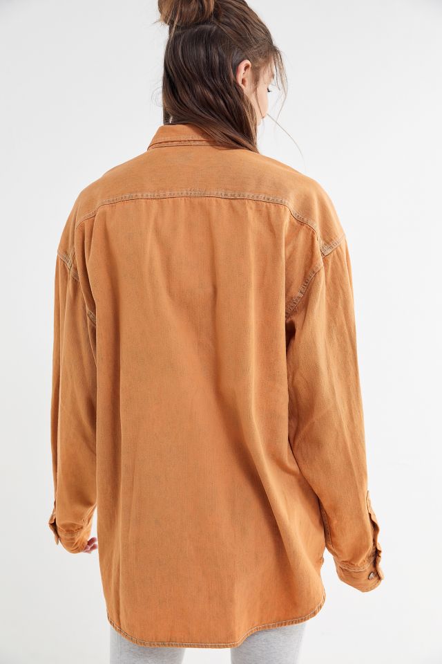 Urban Renewal Recycled Overdyed Acid Wash Denim Shirt #2