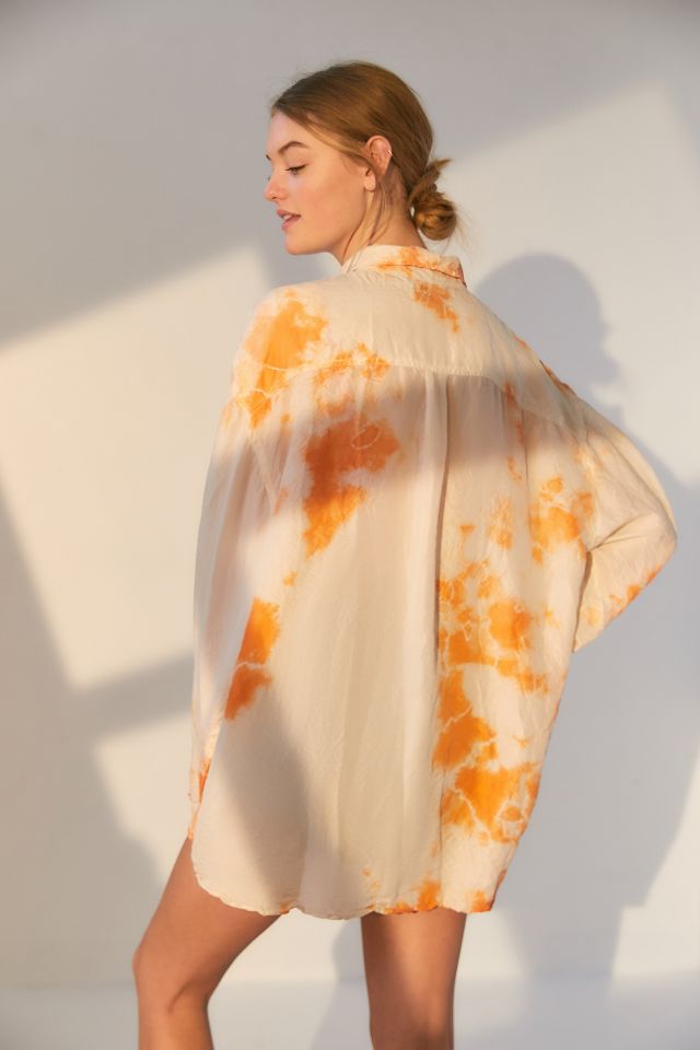 Urban Renewal Recycled Tie-Dye Silk Shirt #1