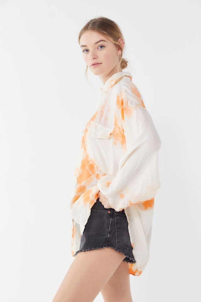 Urban Renewal Recycled Tie-Dye Silk Shirt #2