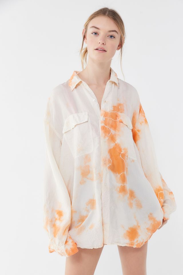 Urban Renewal Recycled Tie-Dye Silk Shirt #3