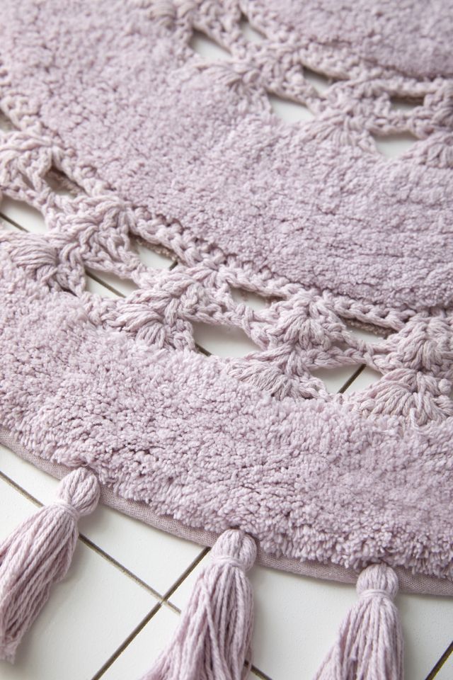 Tapis de bain demi-cercle au crochet Sun #2