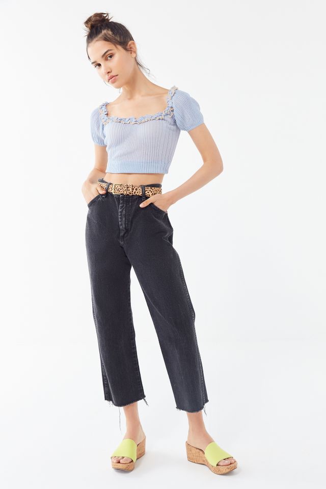 UO Selene Cropped Sweater Top #3