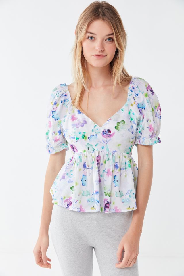 Urban outfitters store peplum top