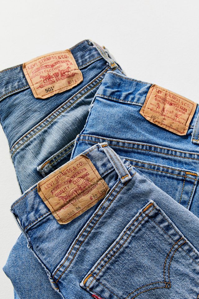 Urban Renewal Recycled Levi’s Longline Denim Short #4