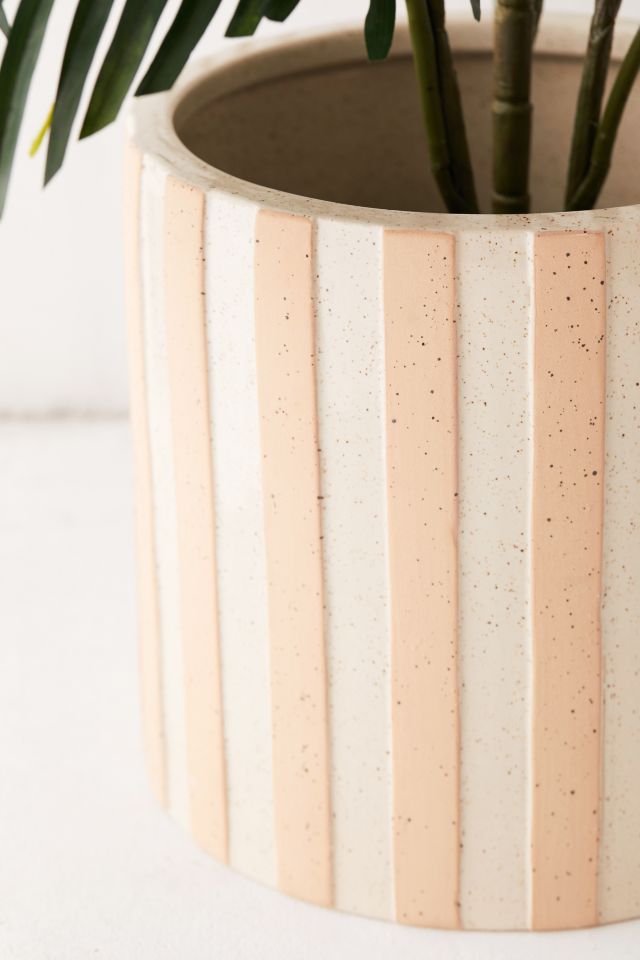 Textured Stripe 10” Planter #3