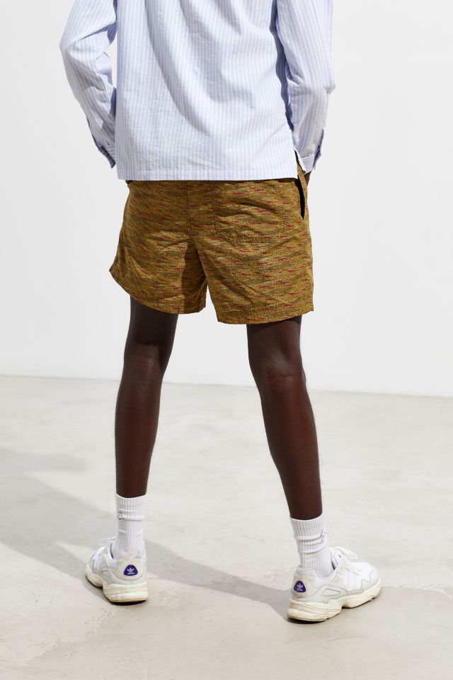 UO Printed Nylon Faille Green Multi Short #3