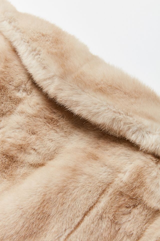 Vintage Tan Faux Fur Jacket #3