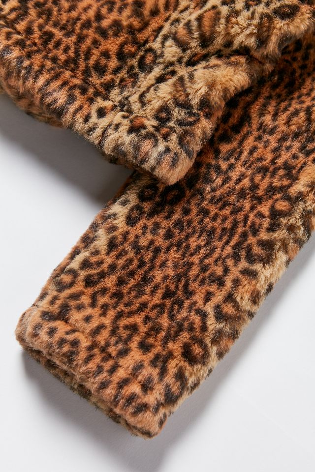 Vintage Leopard Faux Fur Jacket #3