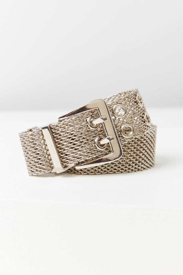 Vintage Silver Mesh Belt #1