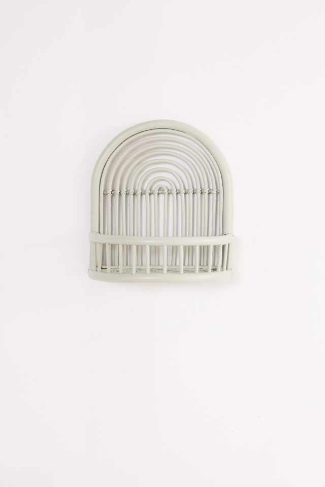 Rattan Arc Wall Shelf #1