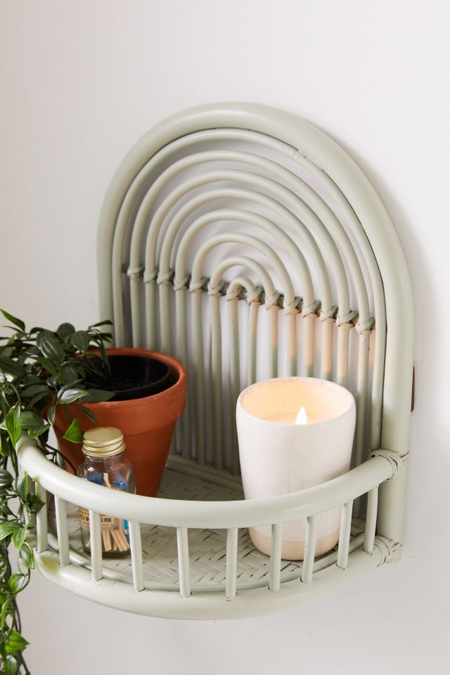 Rattan Arc Wall Shelf #3