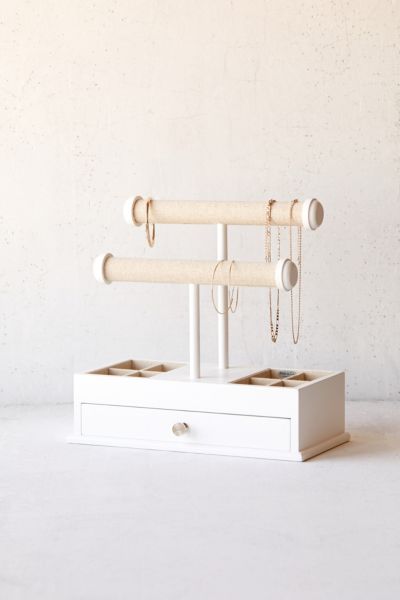 Mele and Co Ivy Jewelry Box + Stand in White at Urban Outfitters