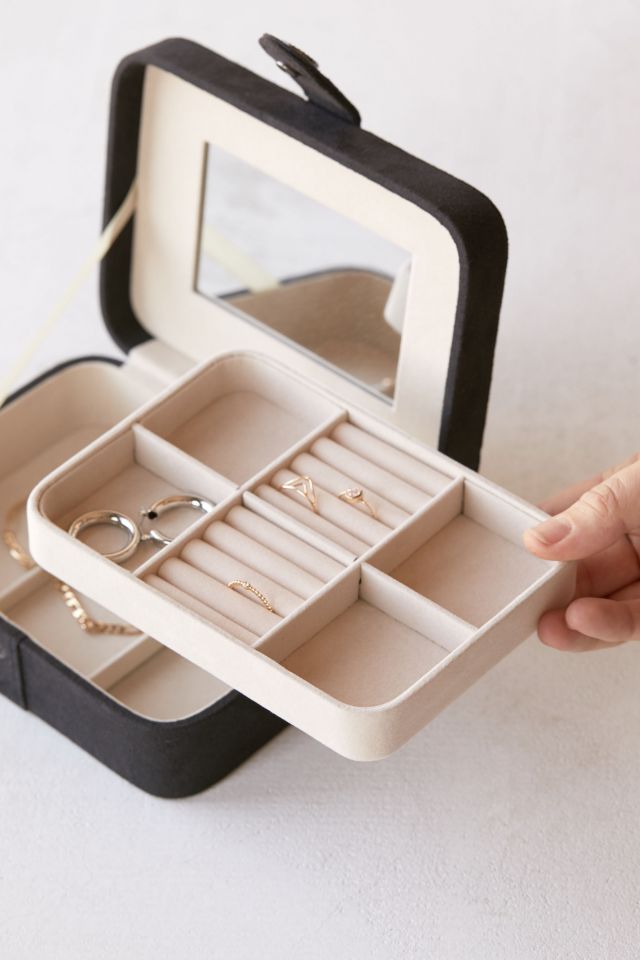 Mele and Co Giana Flocked Travel Jewelry Box #3