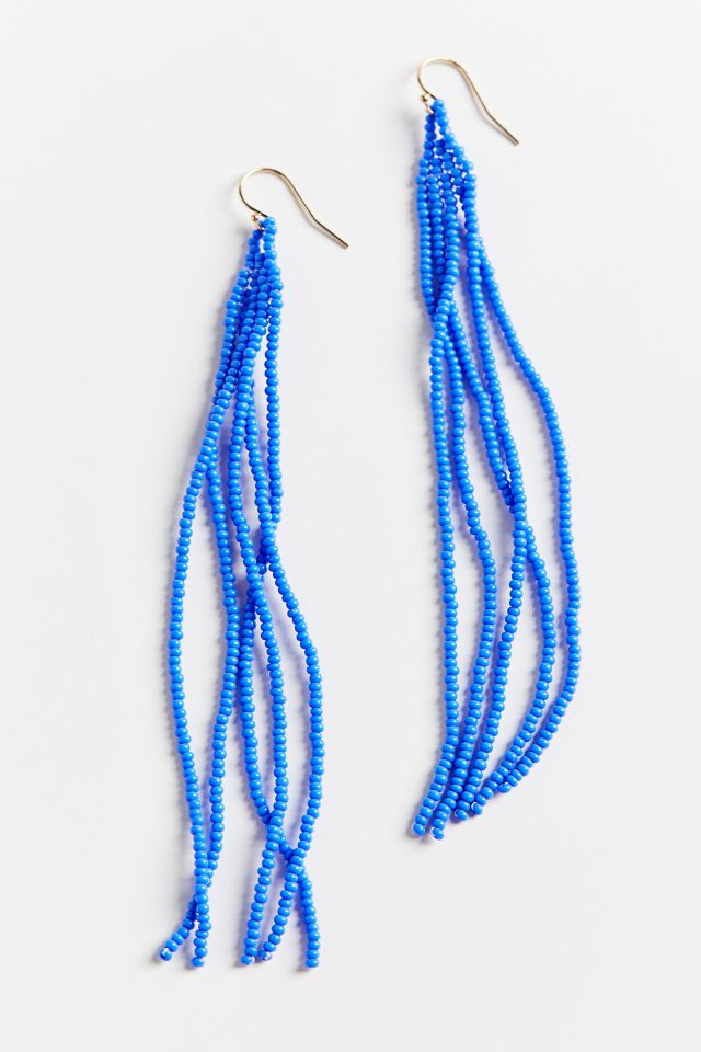Casa Clara Luna Beaded Tassel Earring #1