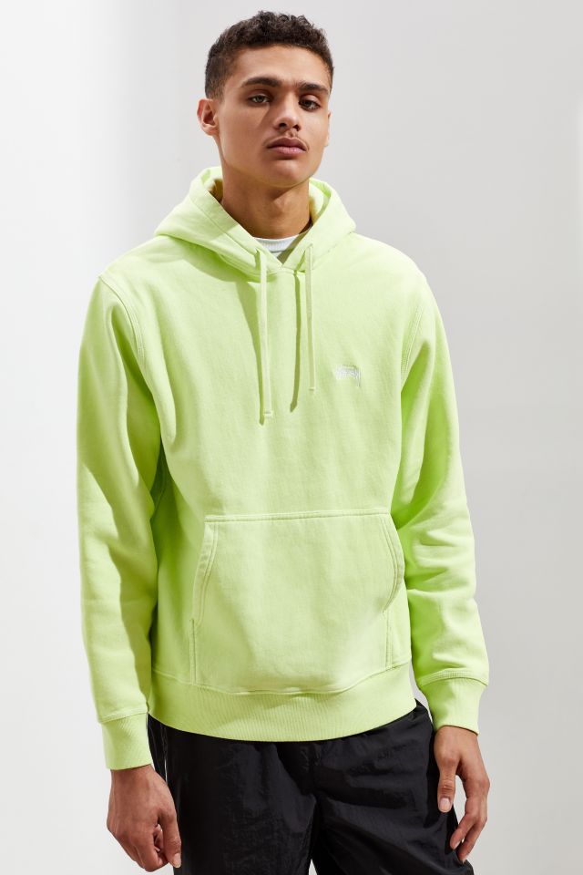 Stussy stock logo online embroidered hoodie