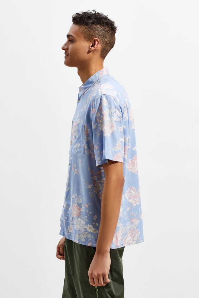 UO Liam Organic Floral Short Sleeve Button-Down Shirt #1