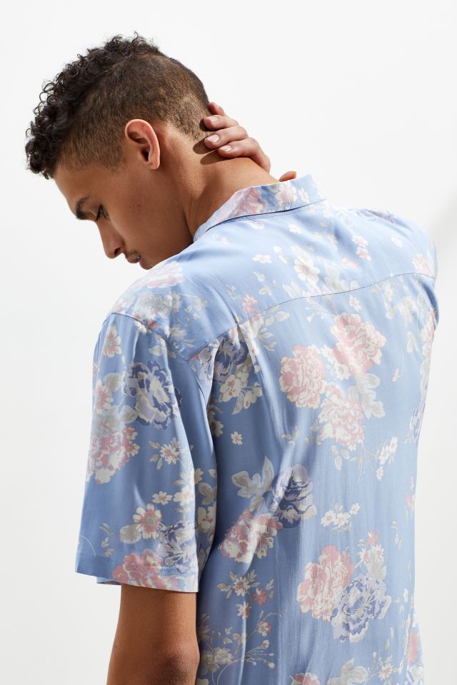 UO Liam Organic Floral Short Sleeve Button-Down Shirt #3