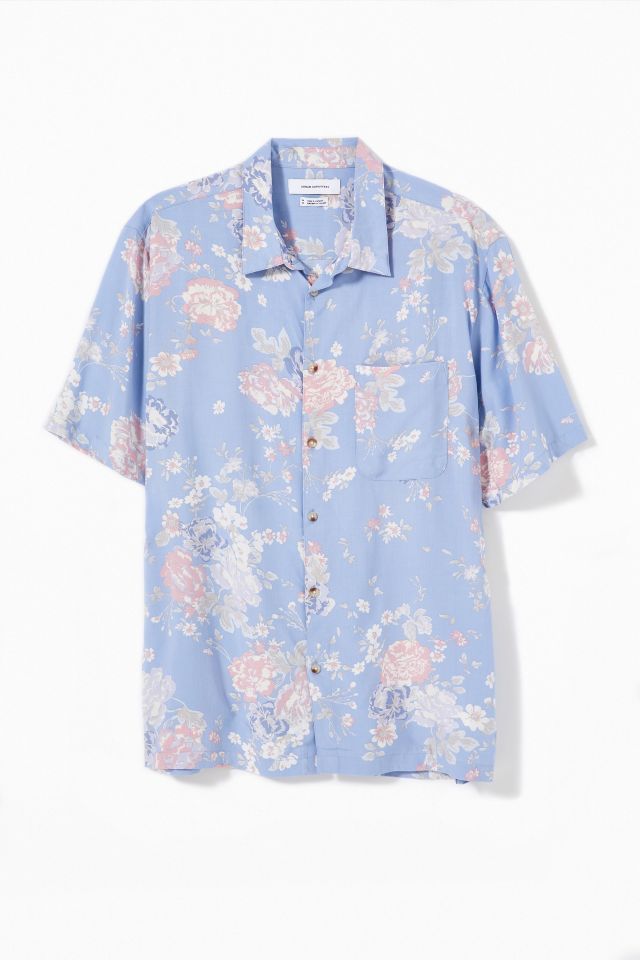 UO Liam Organic Floral Short Sleeve Button-Down Shirt #4