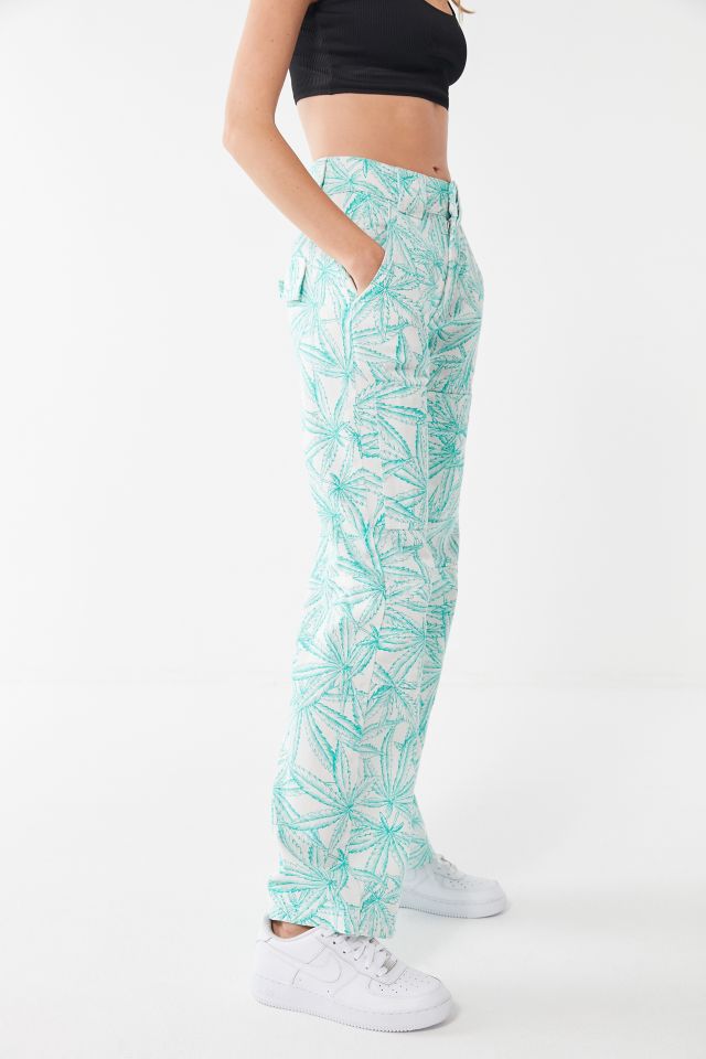 Jeans cargo à jambe droite Chuck BDG – Motif de feuilles  #3