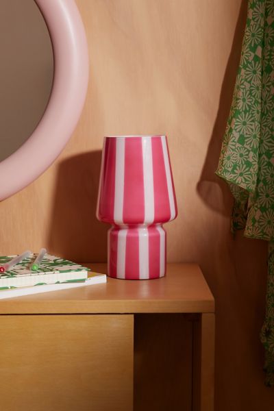 Urban Outfitters Little Glass Table Lamp In Pink At