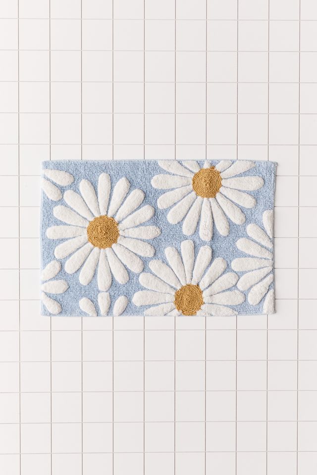 Daisies Tufted Bath Mat #1