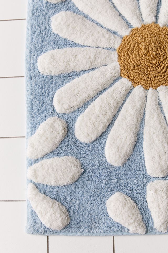Daisies Tufted Bath Mat #2