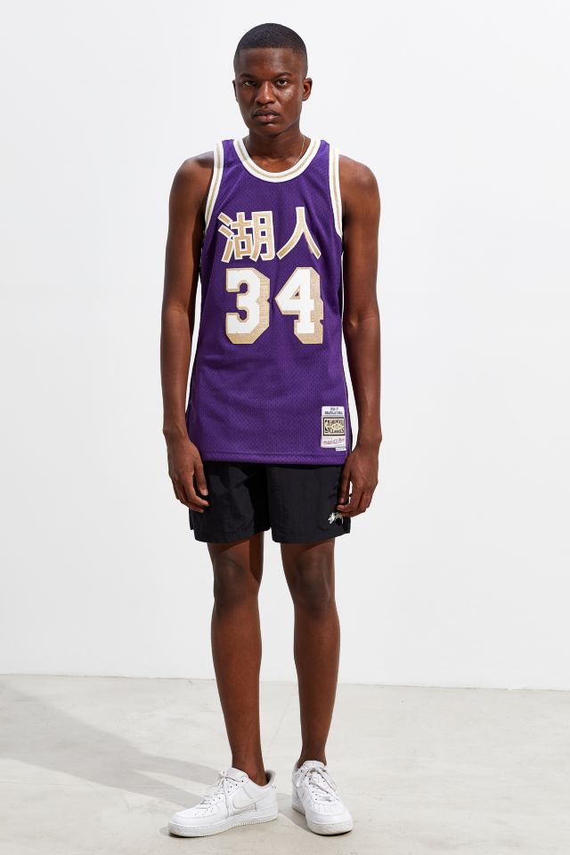 Shaquille O'Neal Los Angeles Lakers LA Mitchell & Ness NBA Authentic J –  Cowing Robards Sports