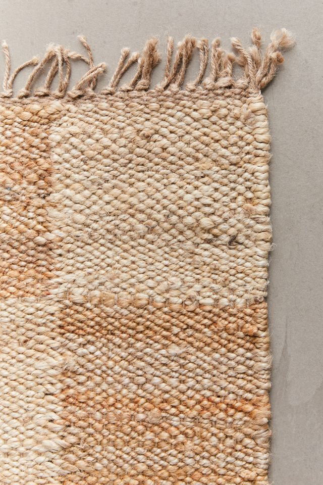 Handwoven Jumbo Checkered Hemp Rug #2