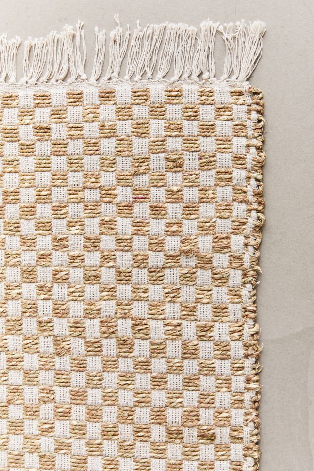 Handwoven Checkered Rug #2
