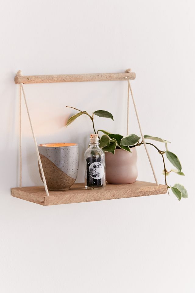 Asher Rope Hanging Wall Shelf #1