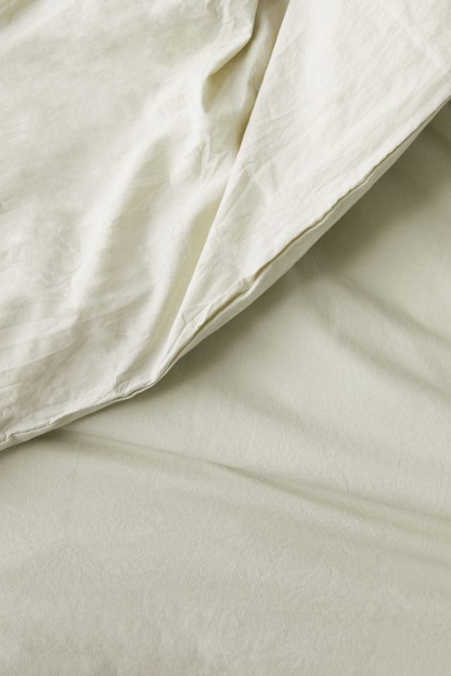 Maisie Washed Cotton Tie-Trim Duvet Cover #3