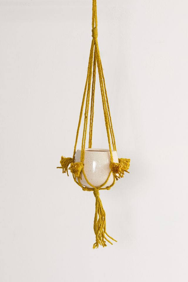 Fringed Hanging Planter #4
