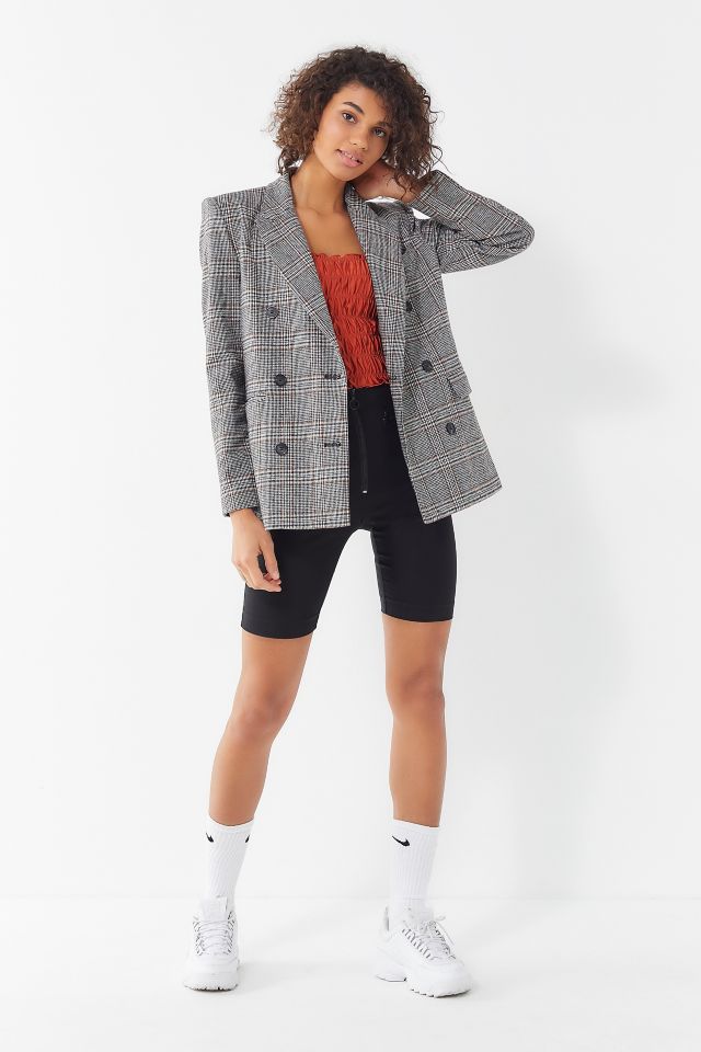 ASTR The Label Plaid Double-Breasted Blazer #3