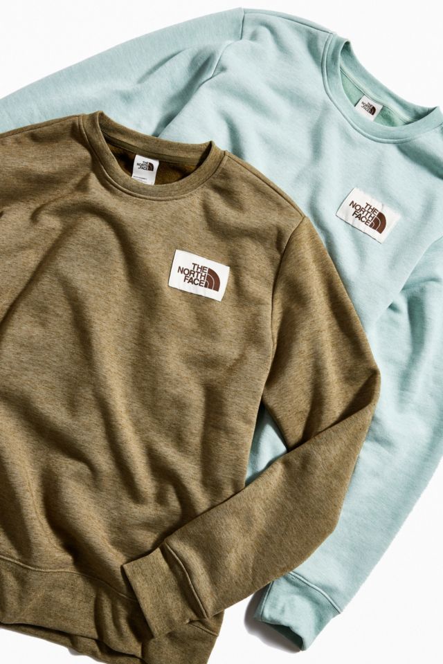 The north face heritage crew clearance sweatshirt