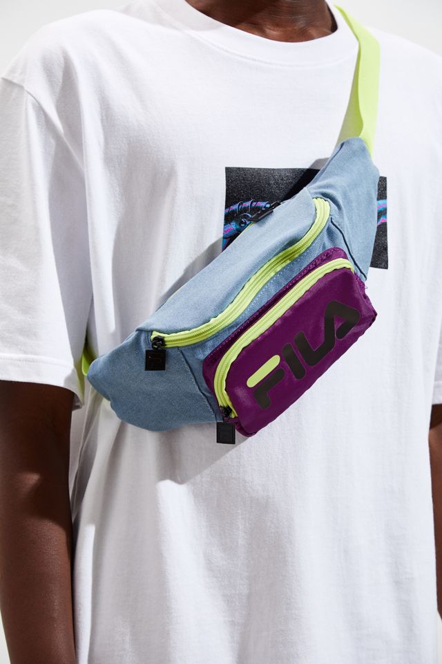FILA UO Exclusive Logo Blue Sling Bag #1