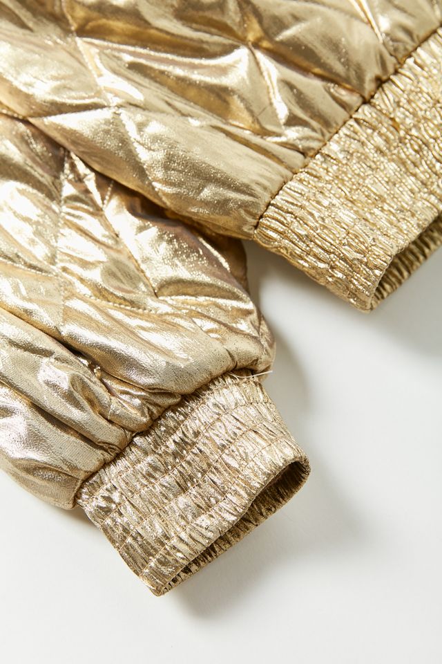 Vintage Metallic Gold Bomber Jacket | Urban Outfitters Canada