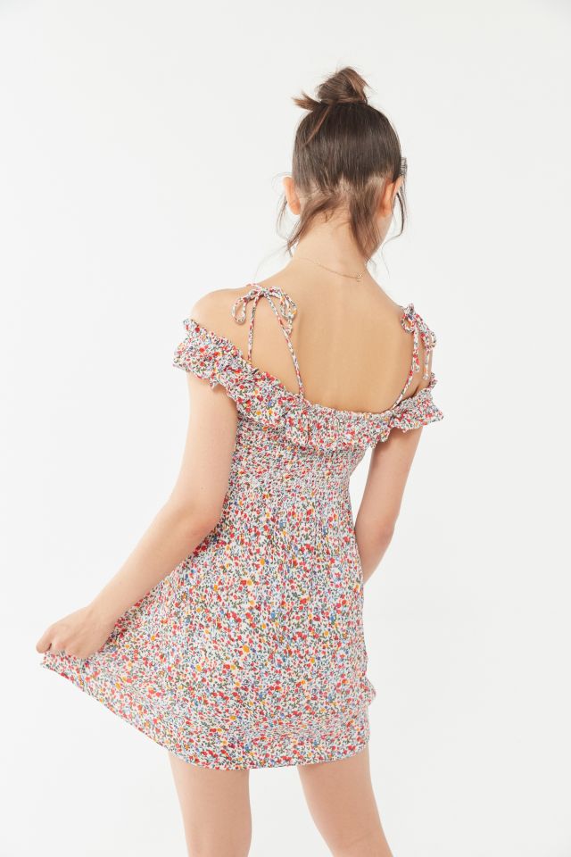 UO Josephine Gauze Babydoll Mini Dress #3