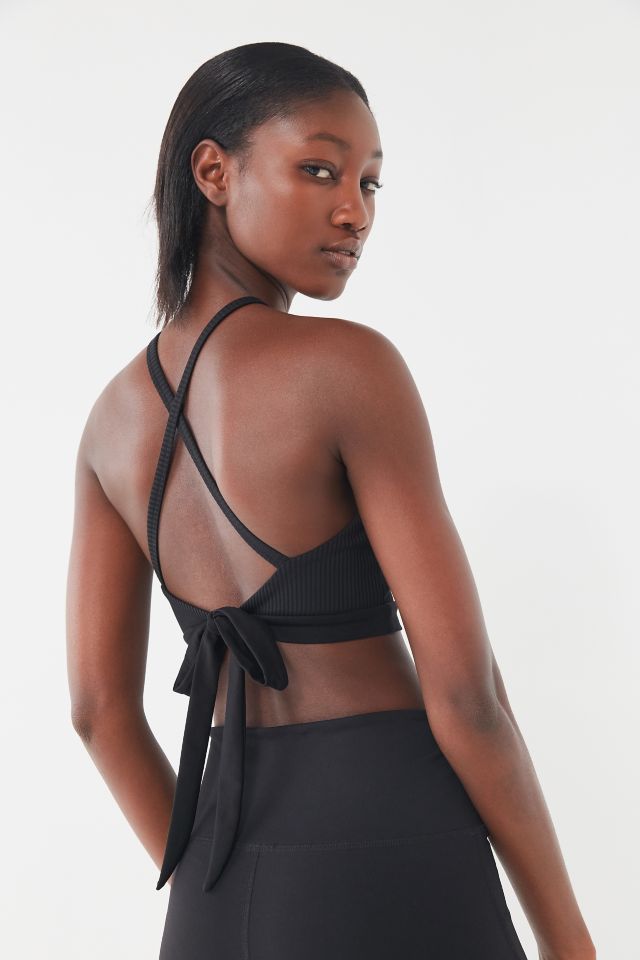 Year Of Ours Tie-Back Halter Sports Bra