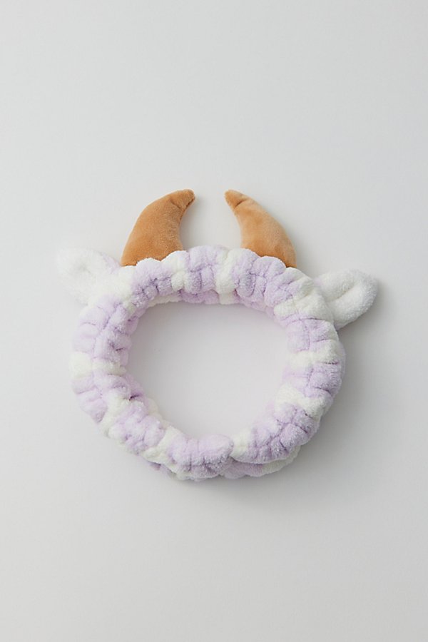Urban Outfitters Spa Day Headband In Purple Cow