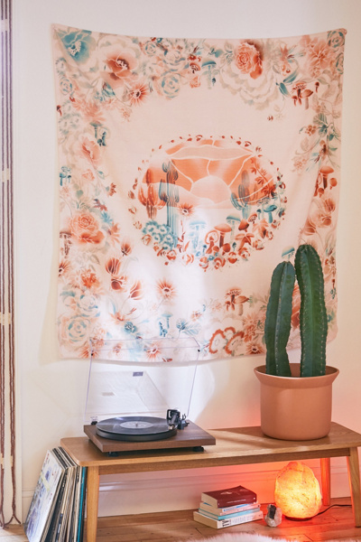 Cactus Tapestry Wall Tapestry Urban Outfitters Uk Floral Tapestry
