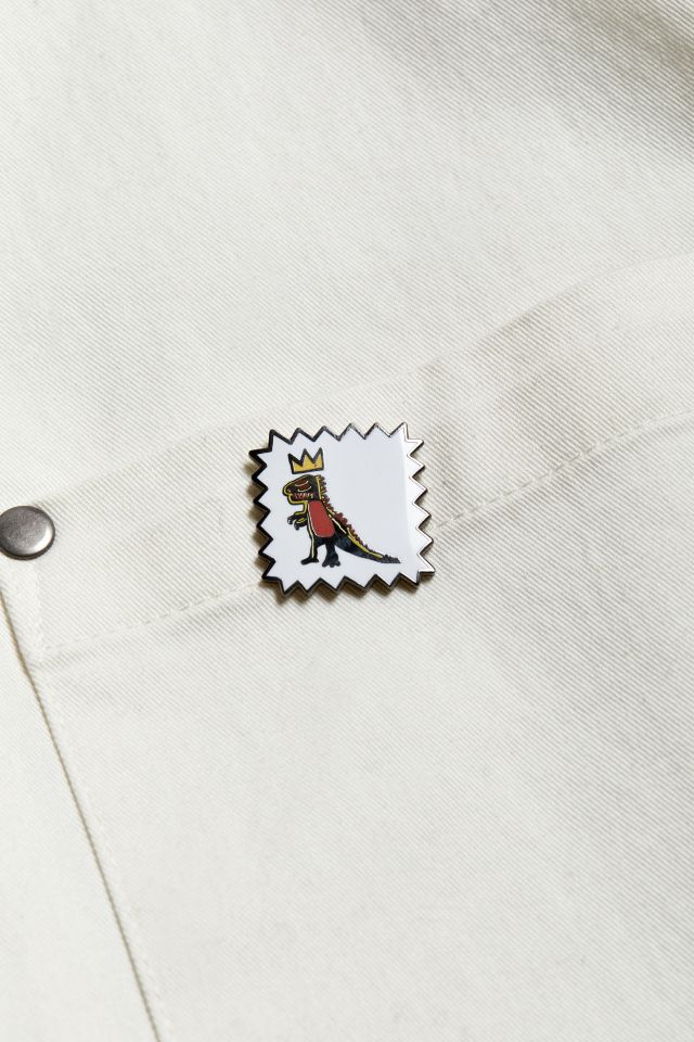 Pintrill X Basquiat Crowned T-Rex Pin #2