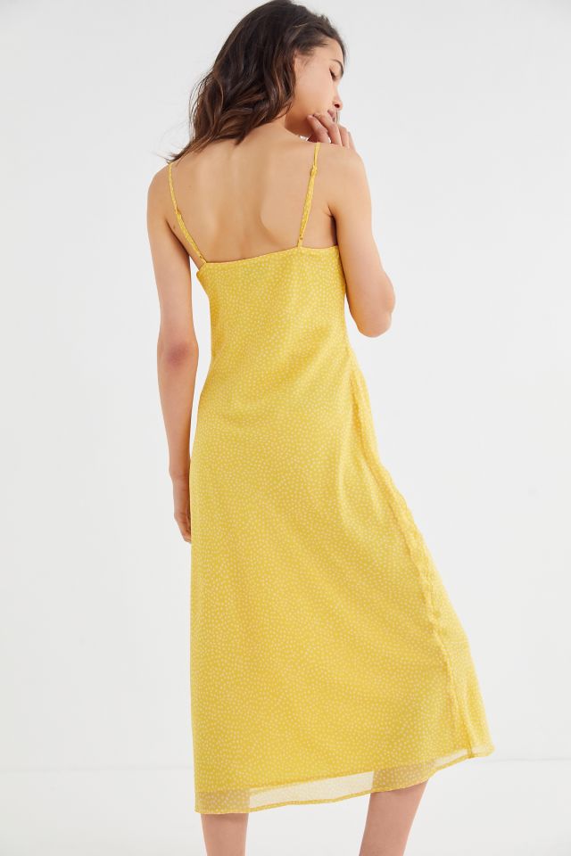 UO Ava Polka Dot Cowl Neck Slip Dress #2