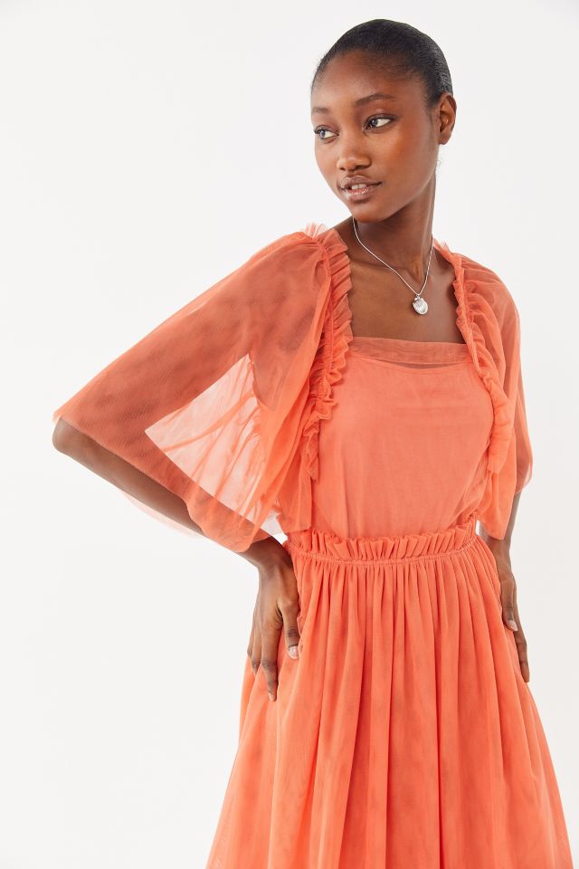 WRAY Claire Sheer Ruffle Midi Dress #2